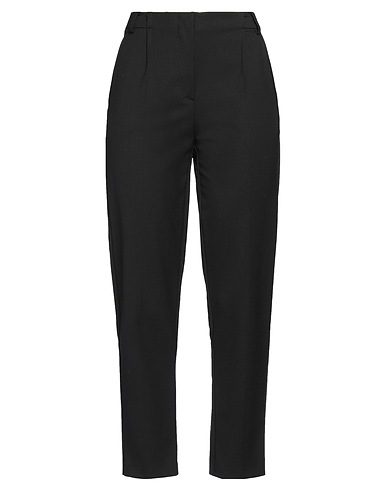PATRIZIA PEPE Casual trouser Black 53% Polyester, 43% Virgin Wool, 4% Elastane