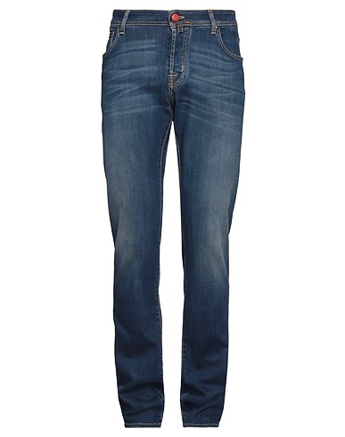 JACOB COHЁN Denim trousers Blue 43% Viscose, 33% Cotton, 17% Lyocell, 5% Polyester, 2% Elastane