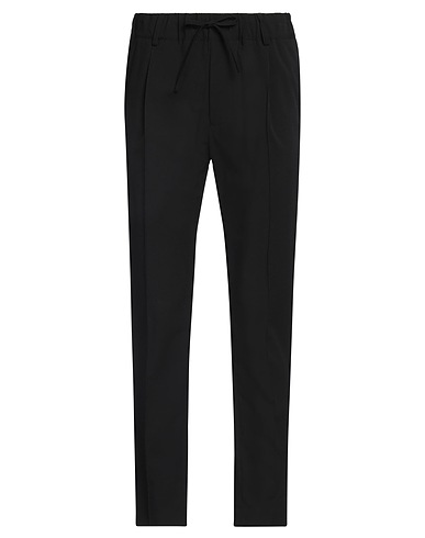 GREY DANIELE ALESSANDRINI Casual pants Black 92% Polyamide, 8% Elastane