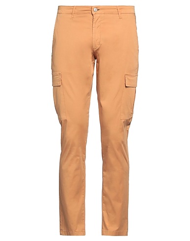 GREY DANIELE ALESSANDRINI Casual trouser Camel 97% Cotton, 3% Elastane