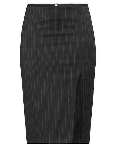PATRIZIA PEPE Midi skirt Black 80% Polyester, 18% Viscose, 2% Elastane