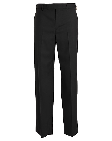 VERSACE Casual trouser Black 100% Virgin Wool