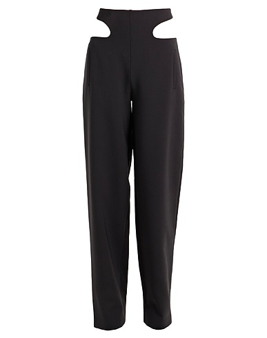 DION LEE Casual pants Black 52% Polyester, 41% Wool, 4% Elastane, 3% Polyamide