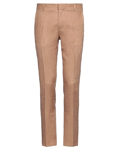 GREY DANIELE ALESSANDRINI Casual pants Sand 100% Linen
