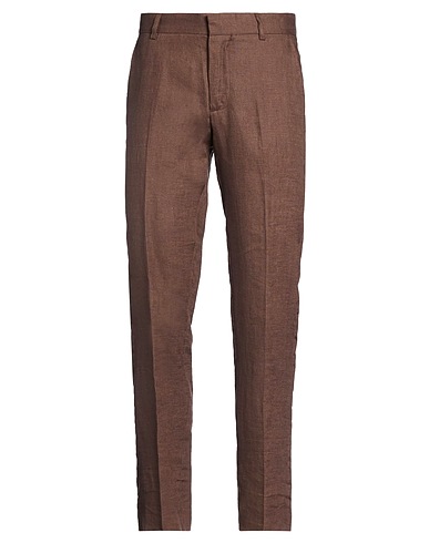 GREY DANIELE ALESSANDRINI Pantalon Marron 100% Lin
