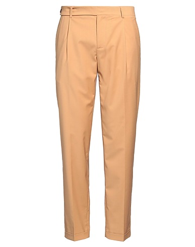 GREY DANIELE ALESSANDRINI Casual trouser Camel 70% Polyester, 28% Viscose, 2% Elastane