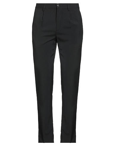 DANIELE ALESSANDRINI HOMME Casual pants Black 100% Polyester