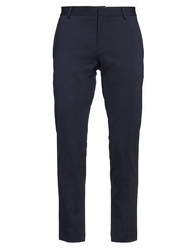 GREY DANIELE ALESSANDRINI Casual trouser Midnight blue 52% Cotton, 40% Polyamide, 8% Elastane