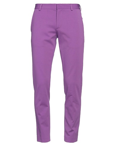 GREY DANIELE ALESSANDRINI Casual trouser 52% Cotton, 40% Polyamide, 8% Elastane