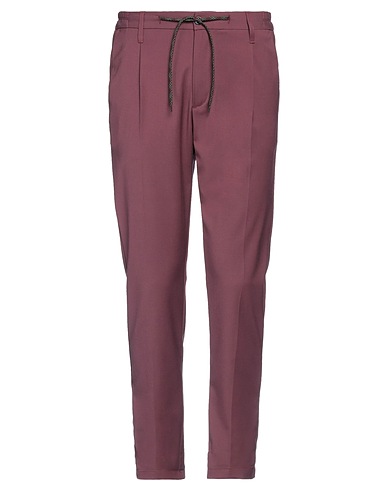 DANIELE ALESSANDRINI HOMME Casual pants Mauve 69% Polyester, 29% Viscose, 2% Elastane