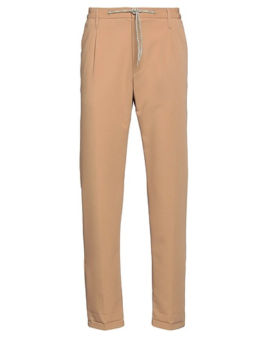 DANIELE ALESSANDRINI HOMME Casual pants Sand 69% Polyester, 29% Viscose, 2% Elastane