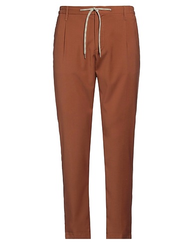 DANIELE ALESSANDRINI HOMME Pantalone Marrone 69% Poliestere, 29% Viscosa, 2% Elastan