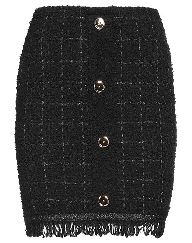 PINKO Mini skirt Black 80% Polyester, 13% Synthetic fibers, 4% Metal, 2% Wool, 1% Alpaca wool