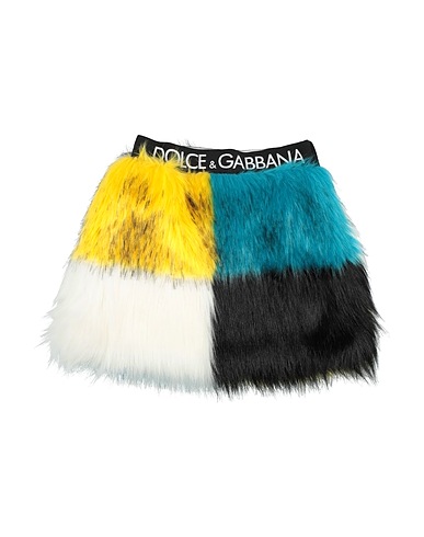 DOLCE&GABBANA Skirt Yellow 75% Modacrylic, 15% Polyester, 10% Acrylic, Elastane, Polyamide