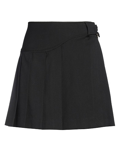 PINKO Mini skirt Black 55% Wool, 28% Polyester, 15% Viscose, 2% Elastane