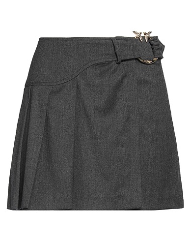 PINKO Mini skirt Charcoal 55% Wool, 28% Polyester, 15% Viscose, 2% Elastane