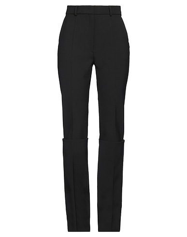 SPORTMAX Casual trouser Black 53% Polyester, 43% Virgin Wool, 4% Elastane
