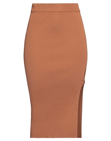 PINKO Midi skirts MARRONE 73% Wool, 27% Polyamide