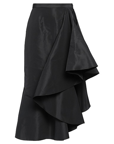 MCQUEEN Midi skirt Black 100% Polyester