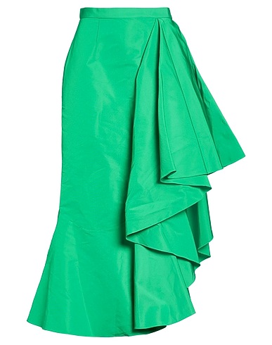 MCQUEEN Midi skirt Green 100% Polyester
