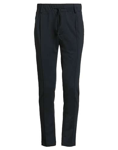 GREY DANIELE ALESSANDRINI Casual pants Black 77% Polyester, 18% Viscose, 5% Elastane