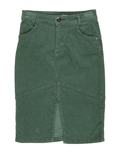 LIU •JO Skirt Green 98% Cotton, 2% Elastane