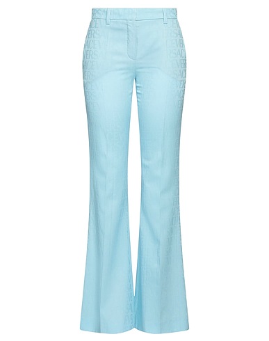 VERSACE Pantalone Celeste 100% Lana Vergine