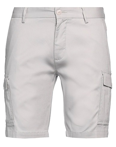 HARMONT & BLAINE Shorts & Bermuda Light grey 97% Cotton, 3% Elastane