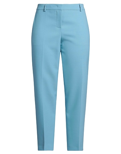 BOUTIQUE MOSCHINO Casual trouser Azure 54% Polyester, 44% Virgin Wool, 2% Elastane