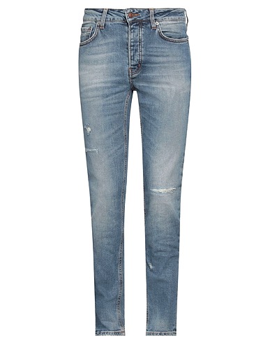 HAIKURE Denim trousers Blue 99% Cotton, 1% Elastane
