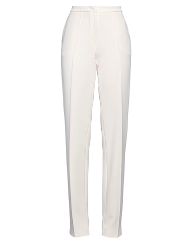 HINNOMINATE Casual trouser Ivory 95% Polyester, 5% Elastane