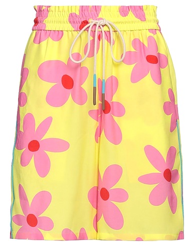 MIRA MIKATI Shorts & Bermuda Giallo 100% Viscosa