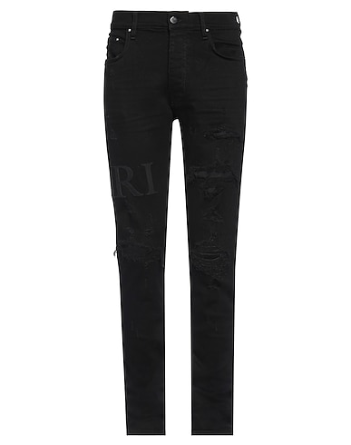 AMIRI Denim trousers Black 92% Cotton, 6% Elastomultiester, 2% Elastane