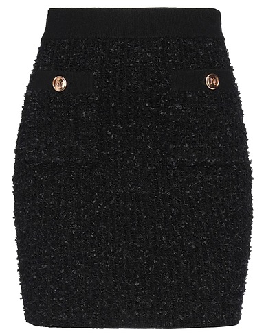 ELISABETTA FRANCHI Mini skirt Black 37% Polyamide, 32% Wool, 31% Acrylic