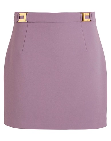 ELISABETTA FRANCHI Mini skirt Mauve 96% Polyester, 4% Elastane