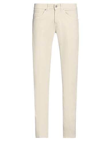 DONDUP Casual trouser Off white 98% Cotton, 2% Elastane
