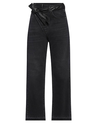 PINKO Denim trousers Black 100% Cotton, Polyester, Polyurethane