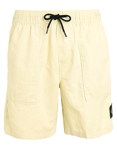 CALVIN KLEIN JEANS Shorts & Bermuda Cream 65% Cotton, 35% Linen