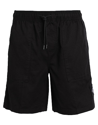 CALVIN KLEIN JEANS Shorts & Bermuda Nero 65% Cotone, 35% Lino