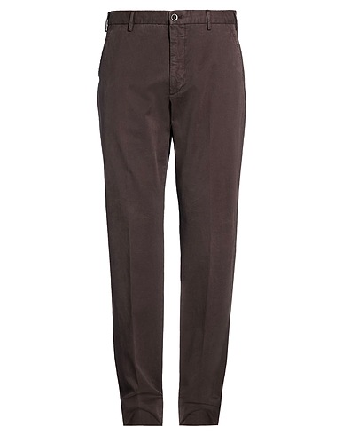 INCOTEX 캐주얼 바지 초콜릿 브라운 98% 코튼, 2% 엘라스테인