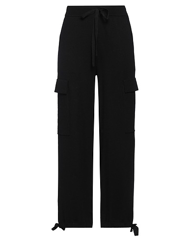 P.A.R.O.S.H. Pantalone Nero 75% Lana, 15% Cachemire, 10% Elastan