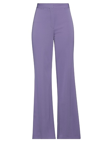 STELLA McCARTNEY Casual trouser Purple 97% Wool, 3% Elastane