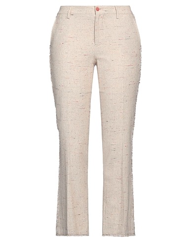 PT Torino Casual trouser Beige 49% Cotton, 23% Silk, 17% Viscose, 8% Linen, 3% Polyester