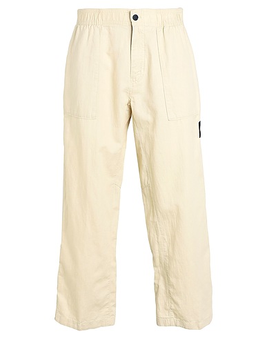 CALVIN KLEIN JEANS Casual trouser Cream 65% Cotton, 35% Linen