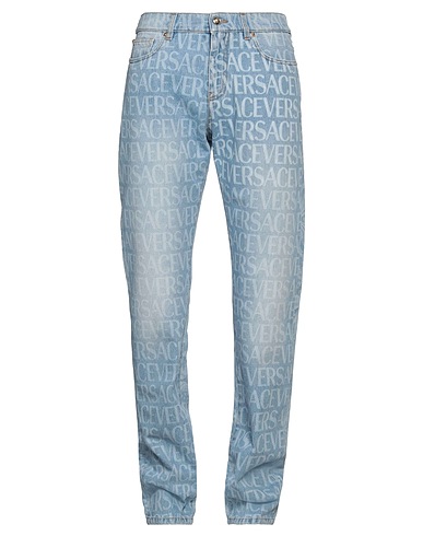 VERSACE Denim trousers Blue 100% Cotton