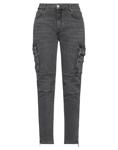 PINKO Denim trousers DENIM Black 98% Cotton, 2% Elastane