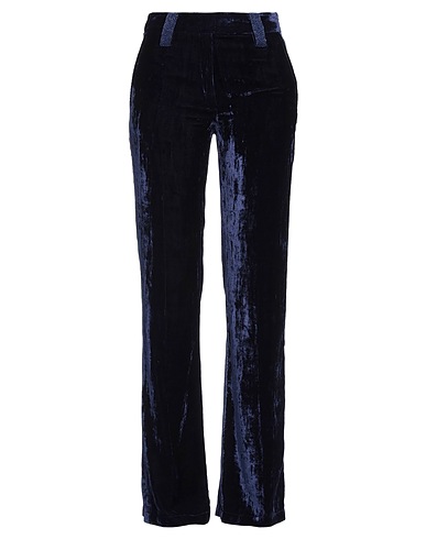 FORTE_FORTE Casual trouser Midnight blue 82% Viscose, 9% Polyamide, 9% Silk