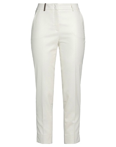 PESERICO Pantalone Avorio 92% Lana Vergine, 4% Poliammide, 3% Poliestere, 1% Elastan