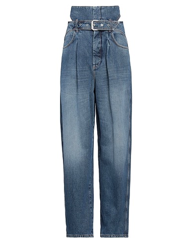 SSHEENA Denim trousers Blue 100% Cotton
