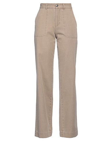 A.P.C. Denim trousers Beige 100% Cotton